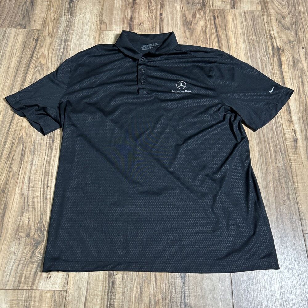 Nike Dri Fit Golf Mercedes Polo Size XL Geometric Print